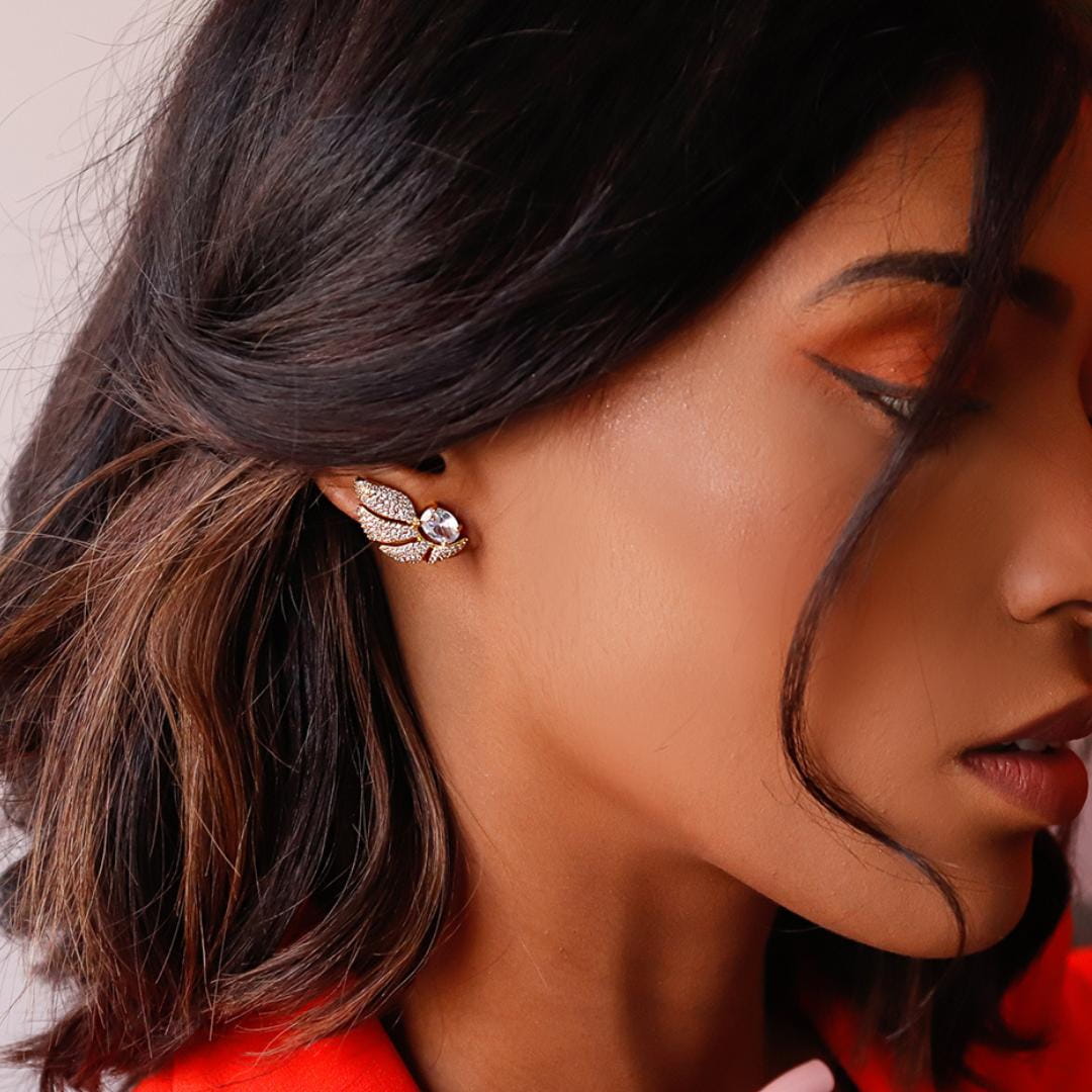 Brinco EarCuff Asa Dourado