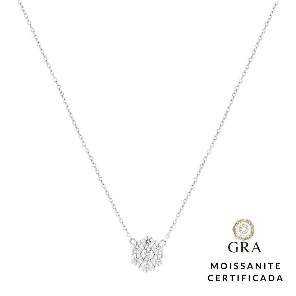 Colar Jardim Glam Moissanite 1.4 ct