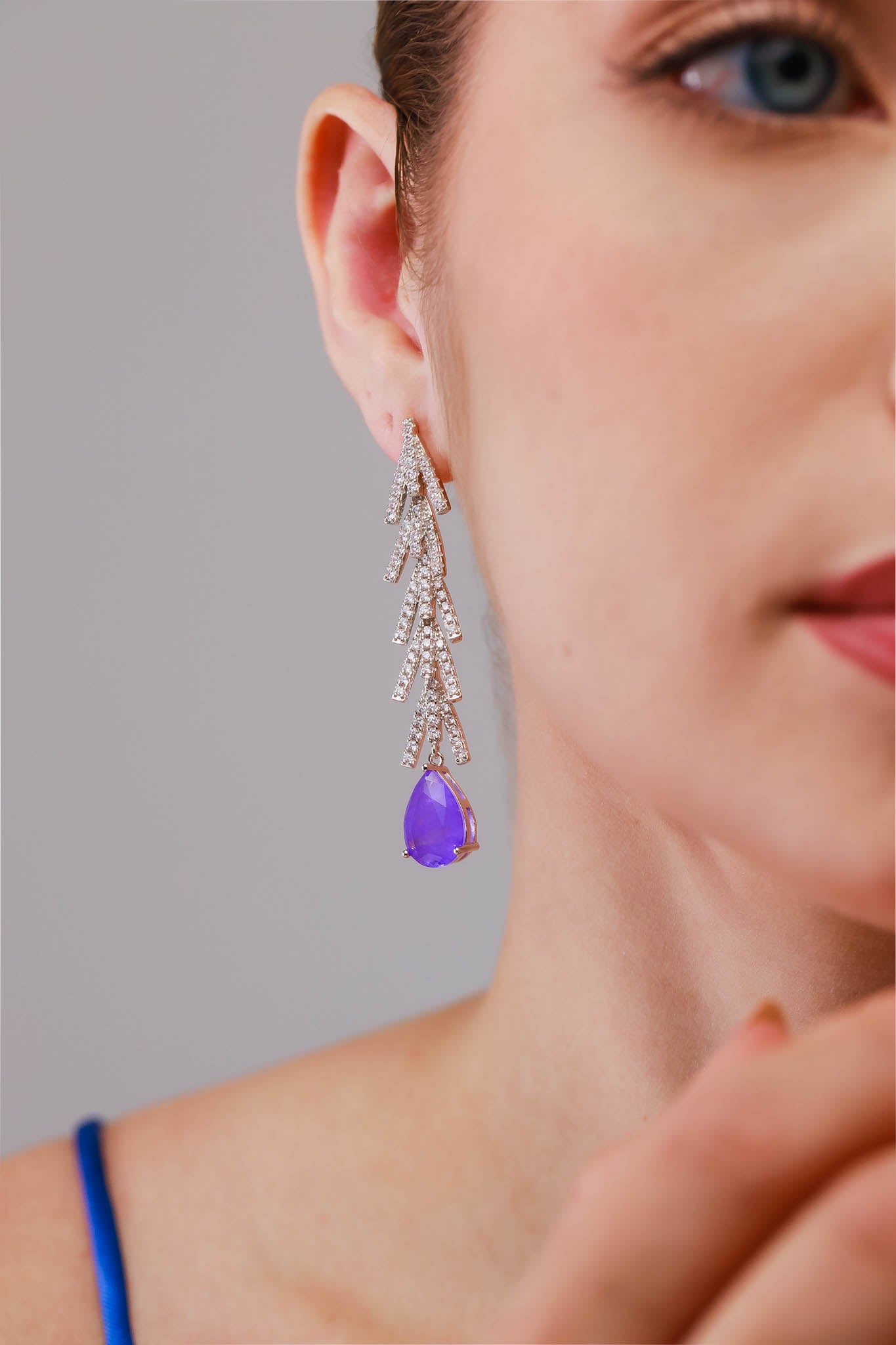 Brinco Escamas Violeta