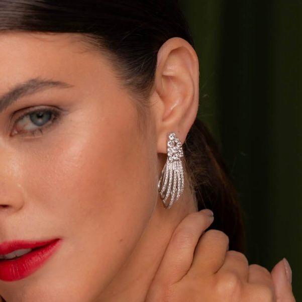 Brinco Cachos Prateado