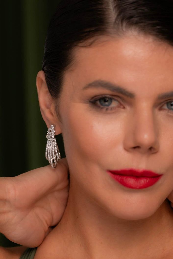 Brinco Cachos Prateado