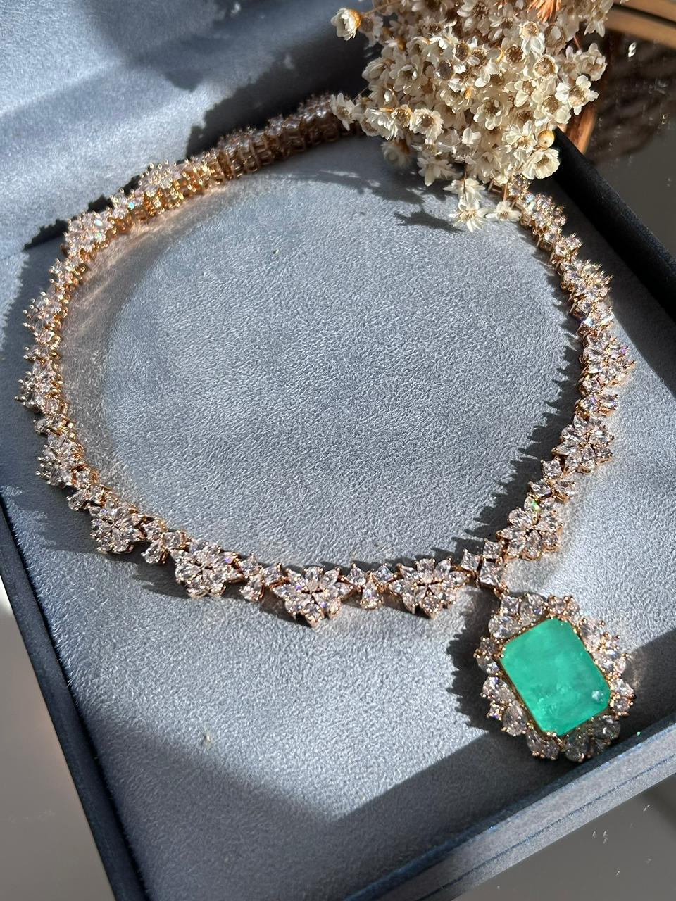 Colar Diana Turmalina Verde
