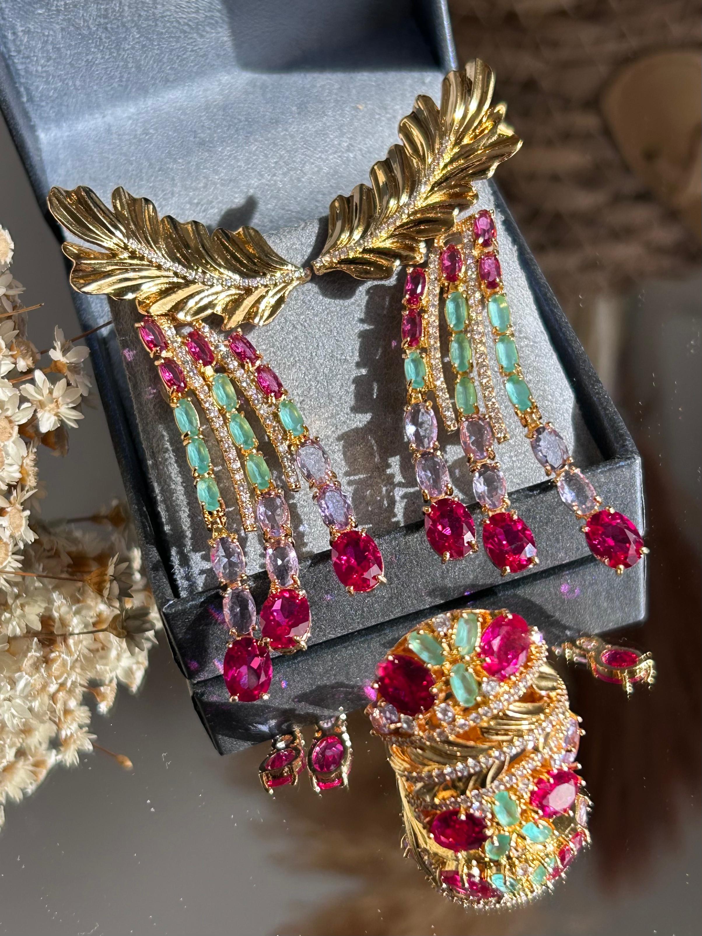 Conjunto Brinco e Anel Sabrina