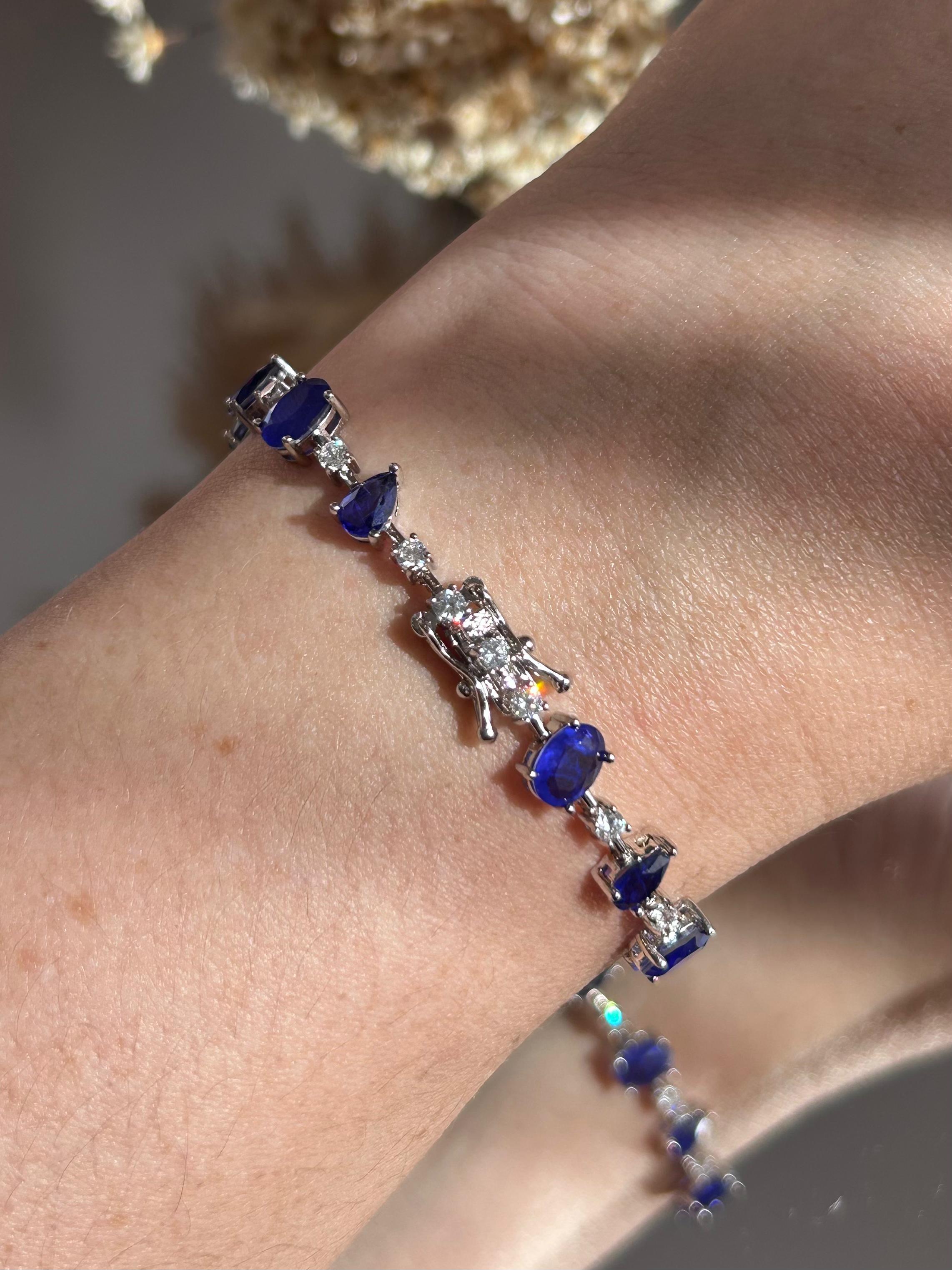 Pulseira Riviera Tanzanita Fusion