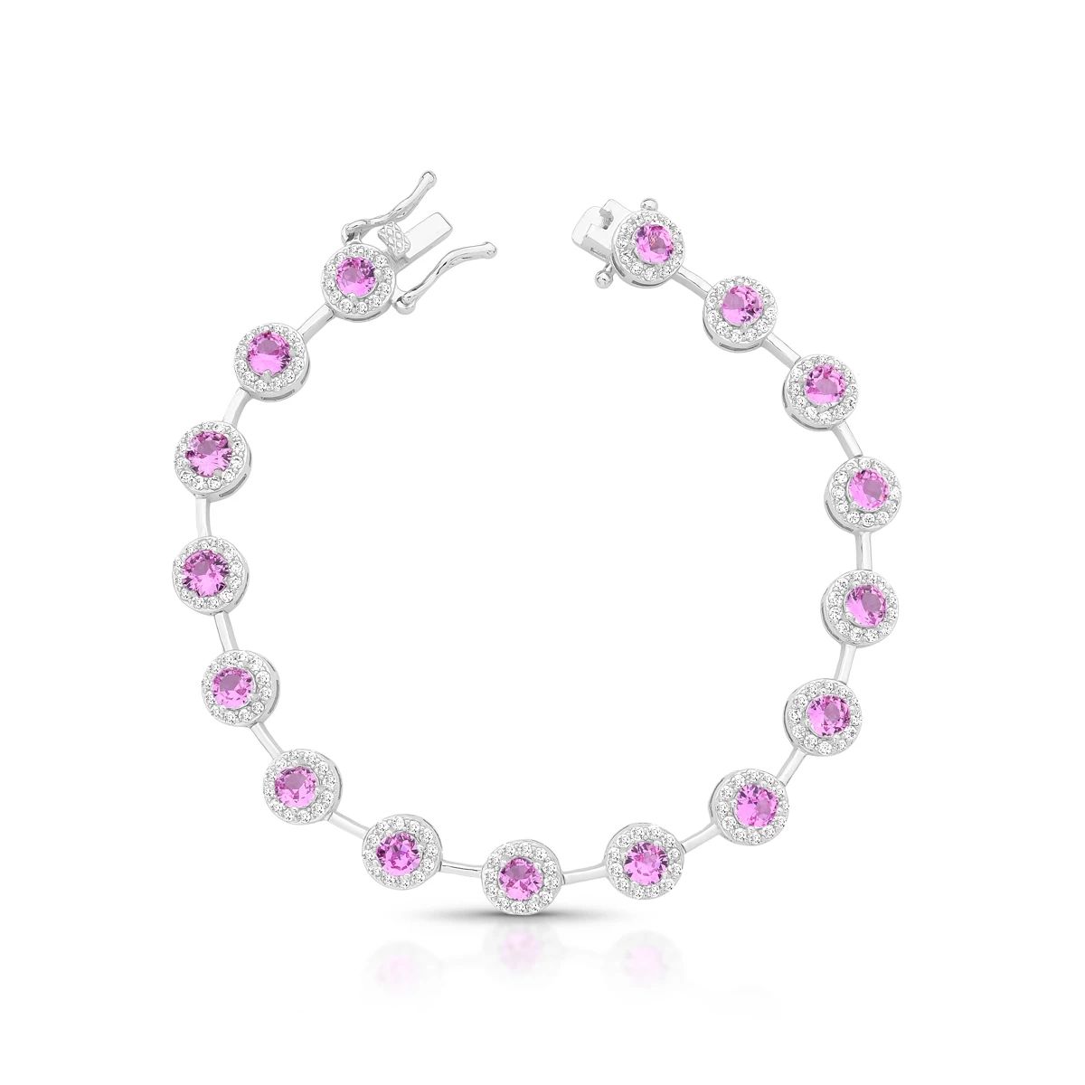 Pulseira Riviera Redonda Rosa Claro