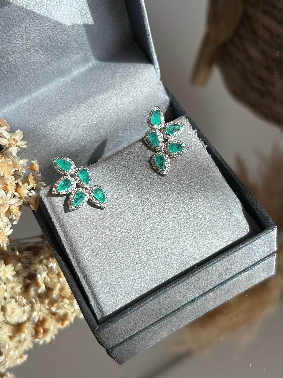 Brinco EarCuff Gotas Turmalina