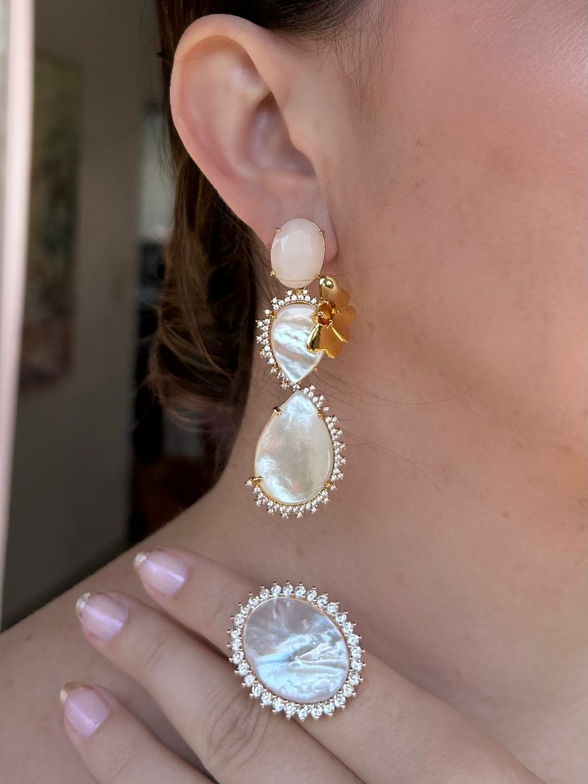 Conjunto Lily Madre Pérola