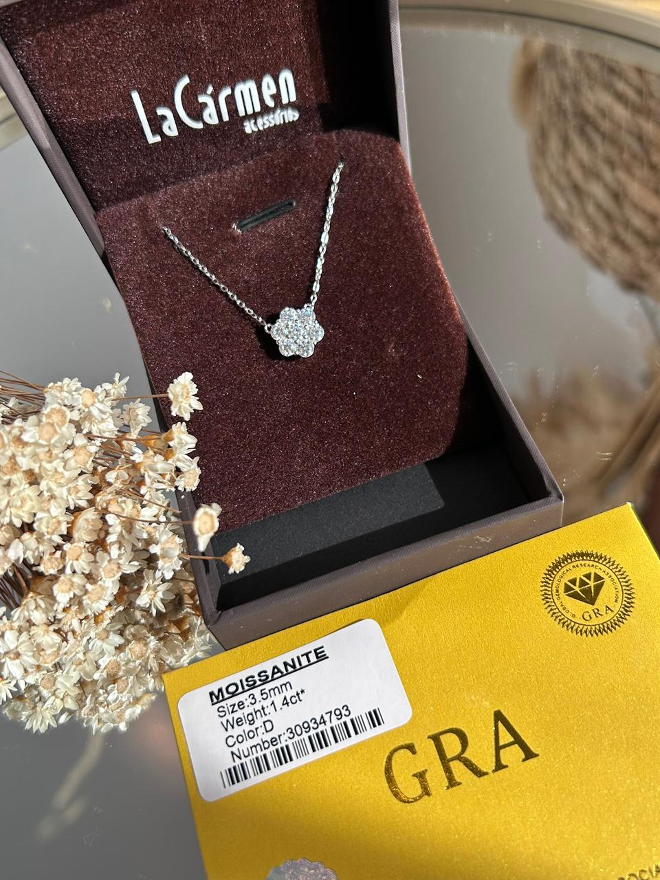 Colar Jardim Glam Moissanite 1.4 ct