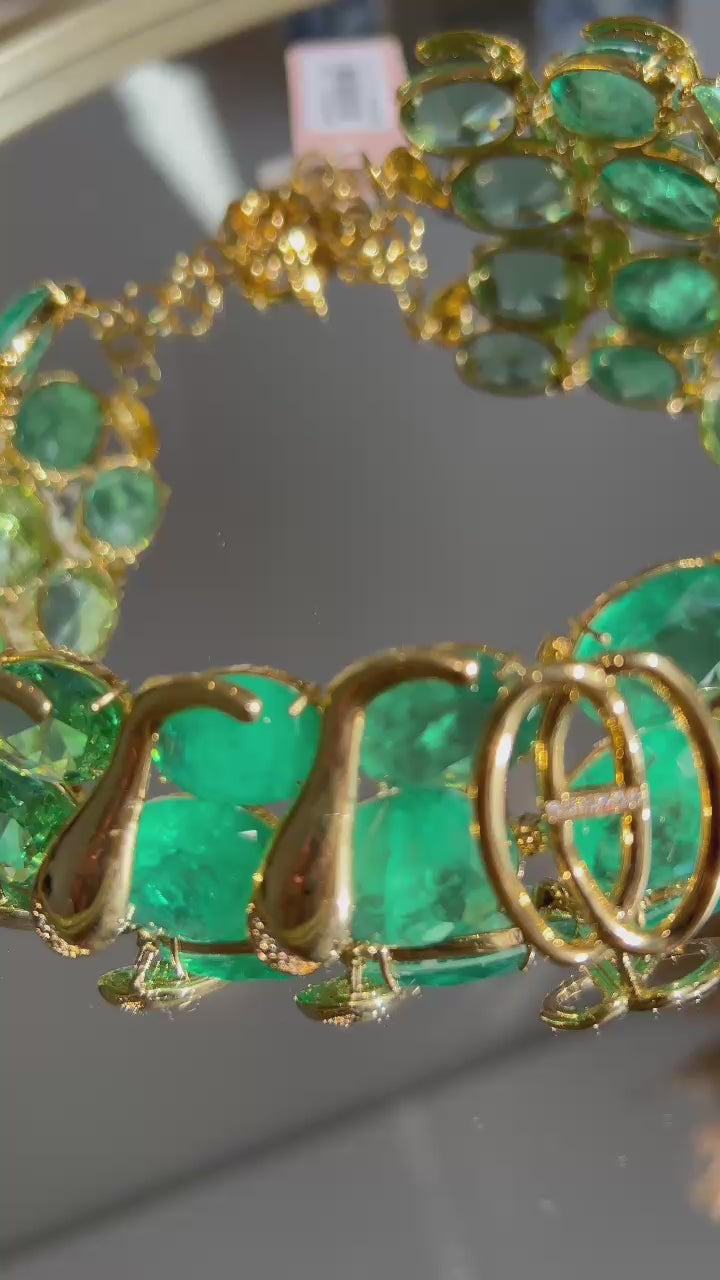 Choker Turmalinda e Greenery