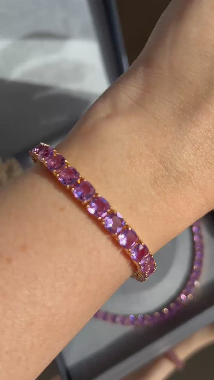 Pulseira Riviera Square Ametista