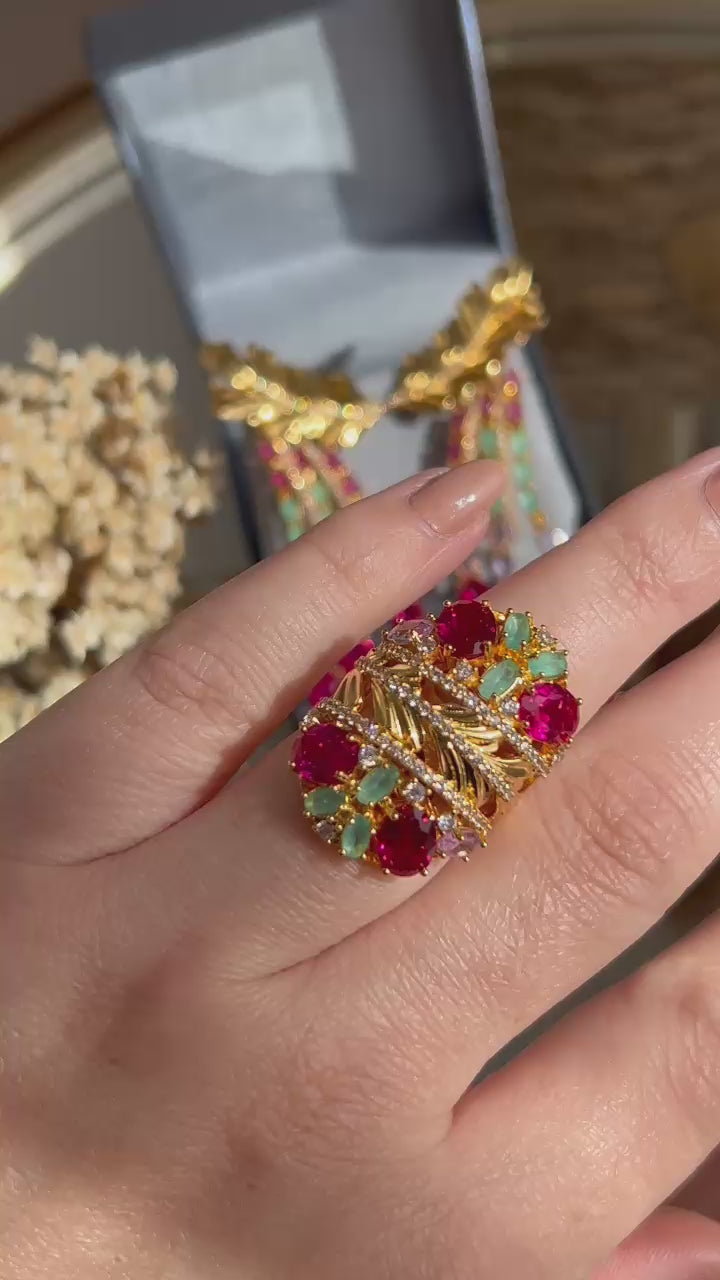 Conjunto Brinco e Anel Sabrina