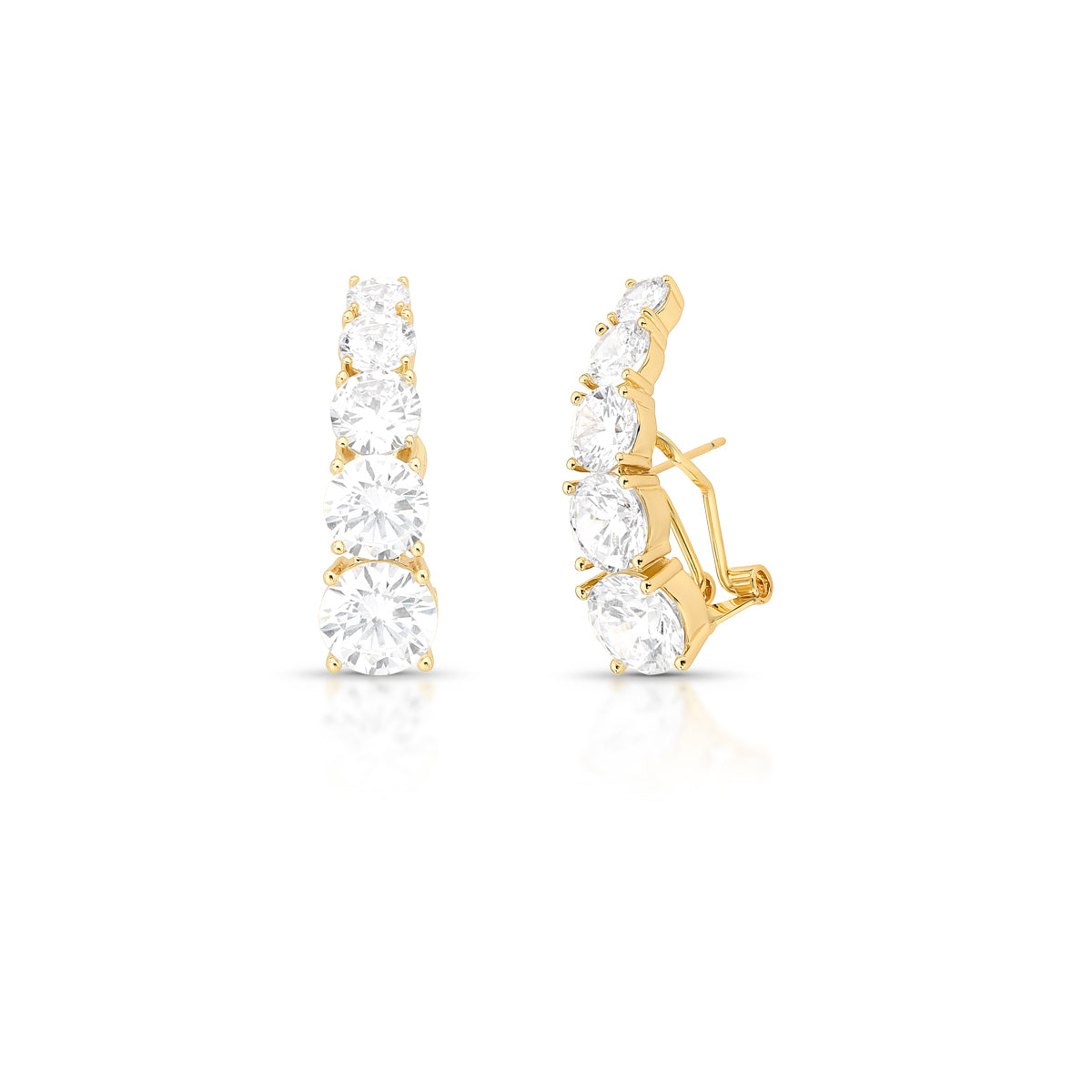 Brinco EarHook Degradê Dourado