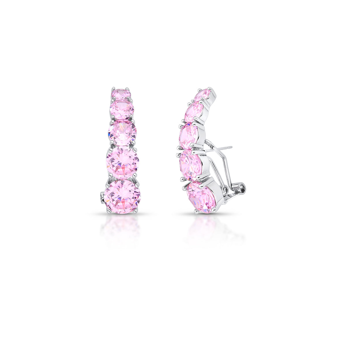 Brinco EarHook Degradê Rosa Claro