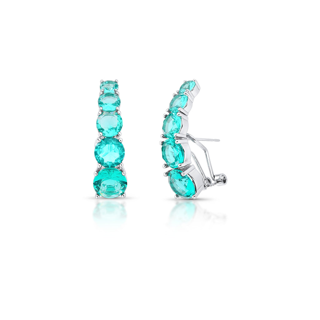 Brinco EarHook Degradê Turmalina