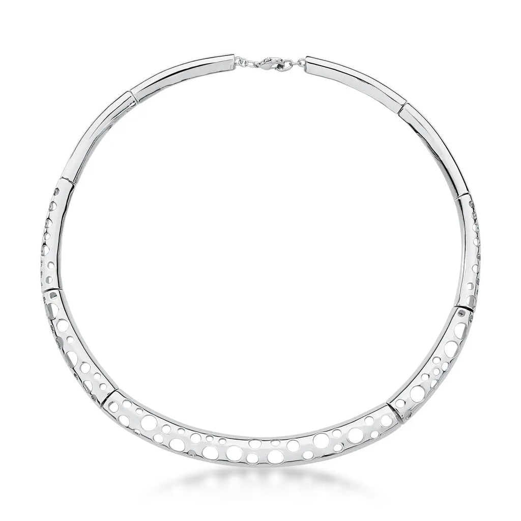 Gargantilha Lisa com Circulos VAzados