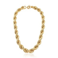 Colar Cordão Baiano Liso 14mm Dourado