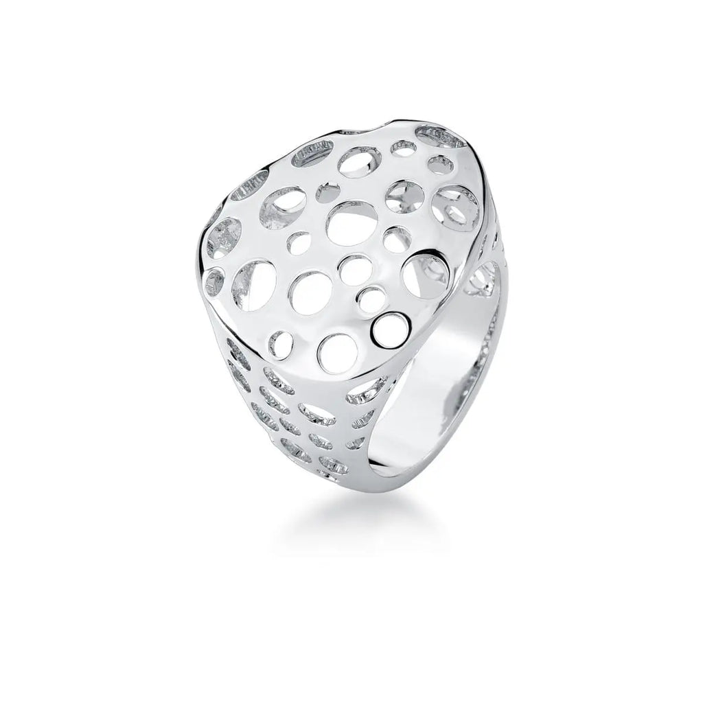 Anel Circulos Vazados