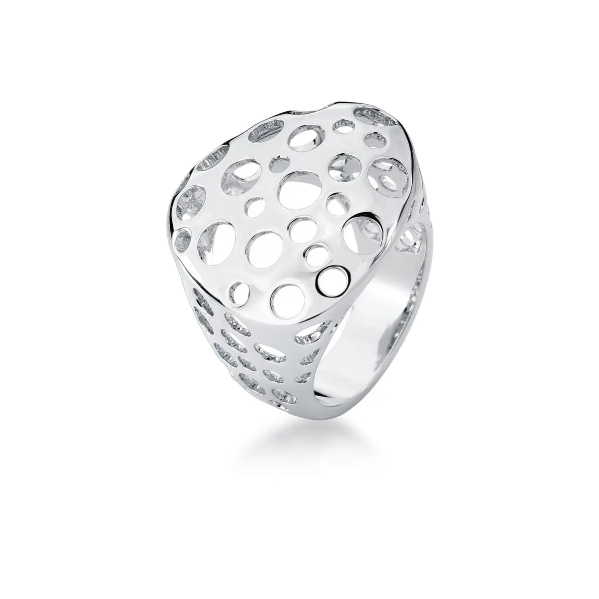 Anel Circulos Vazados