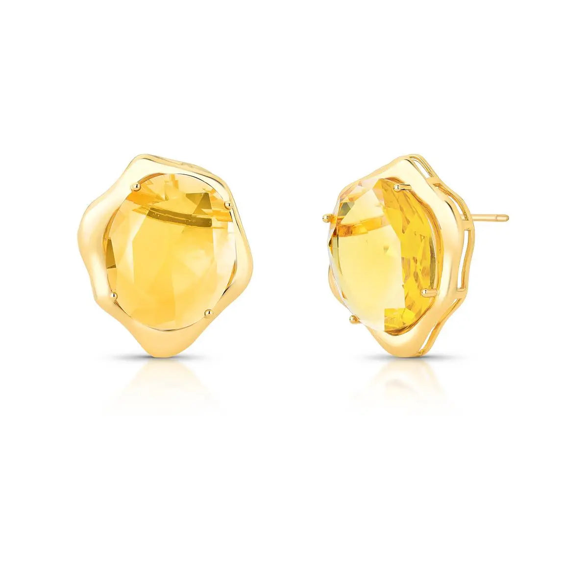BRINCO CRISTAL OVAL AMARELO