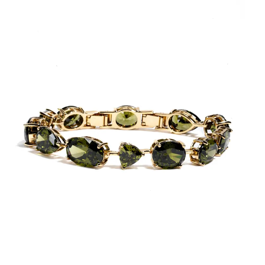 Brinco Shapes Verde Peridoto
