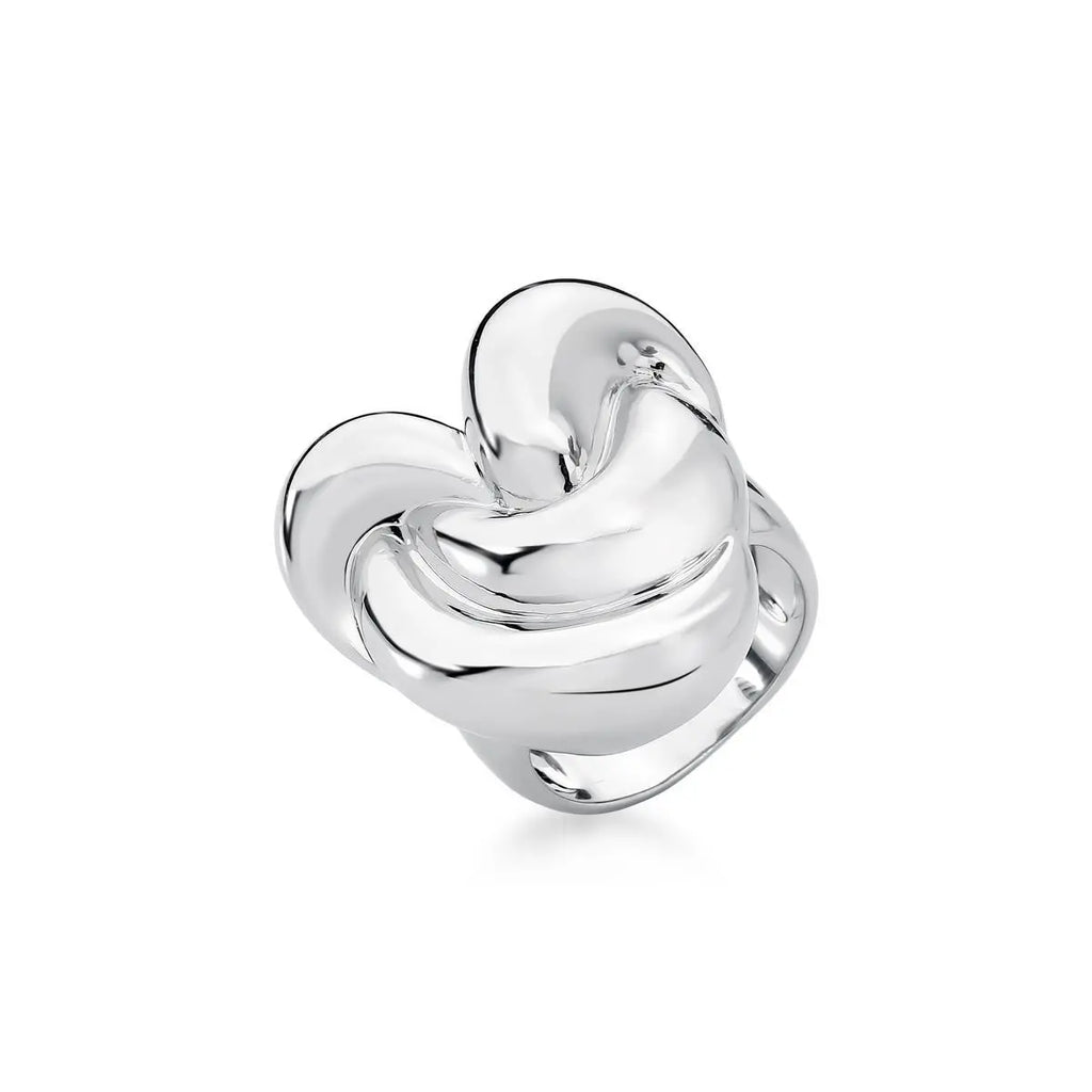 Anel Coração em Nó