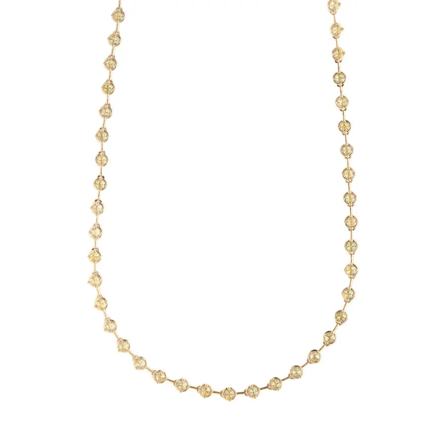 Colar Riviera Fancy Yellow Dourada