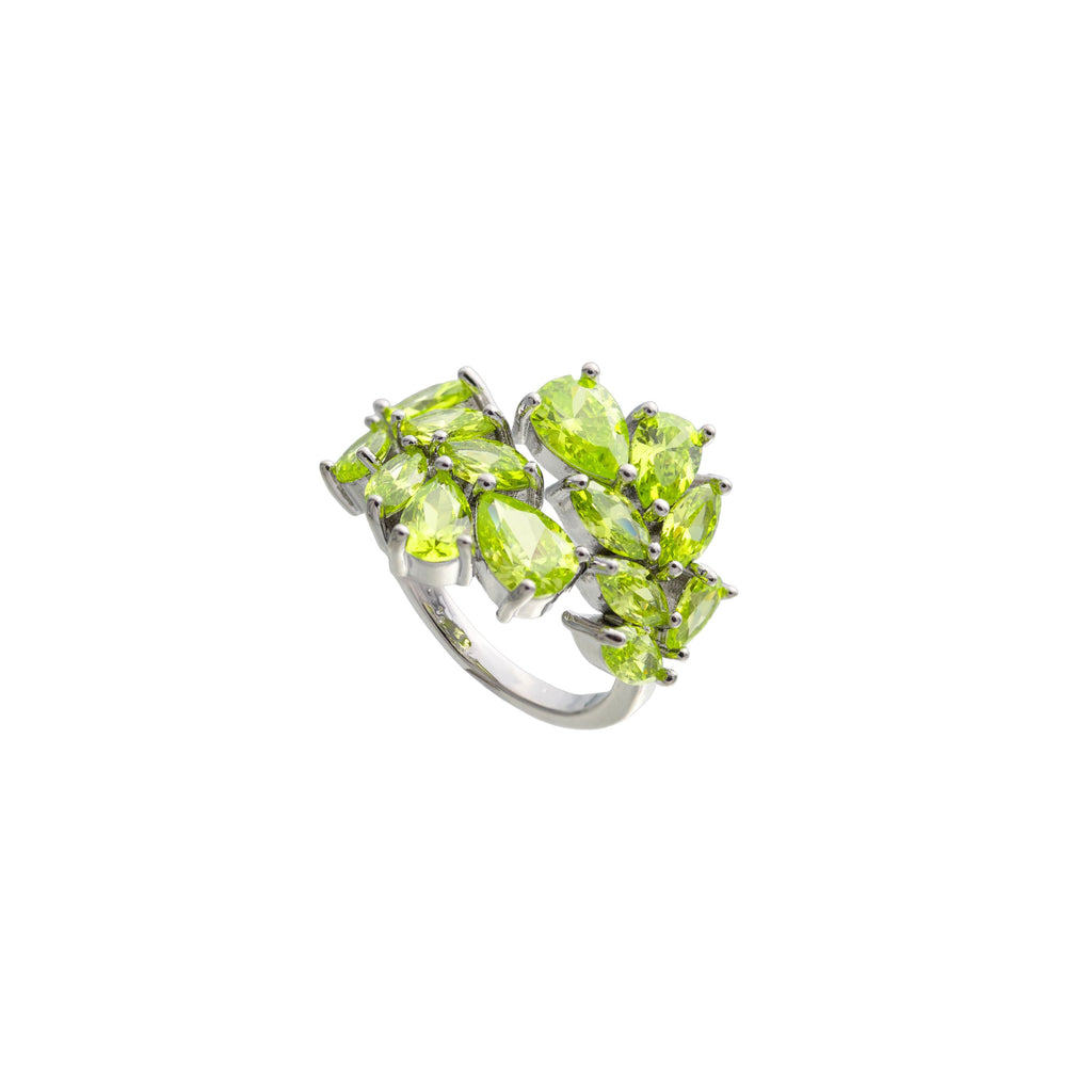Anel Gotas Apple Green Ajustável
