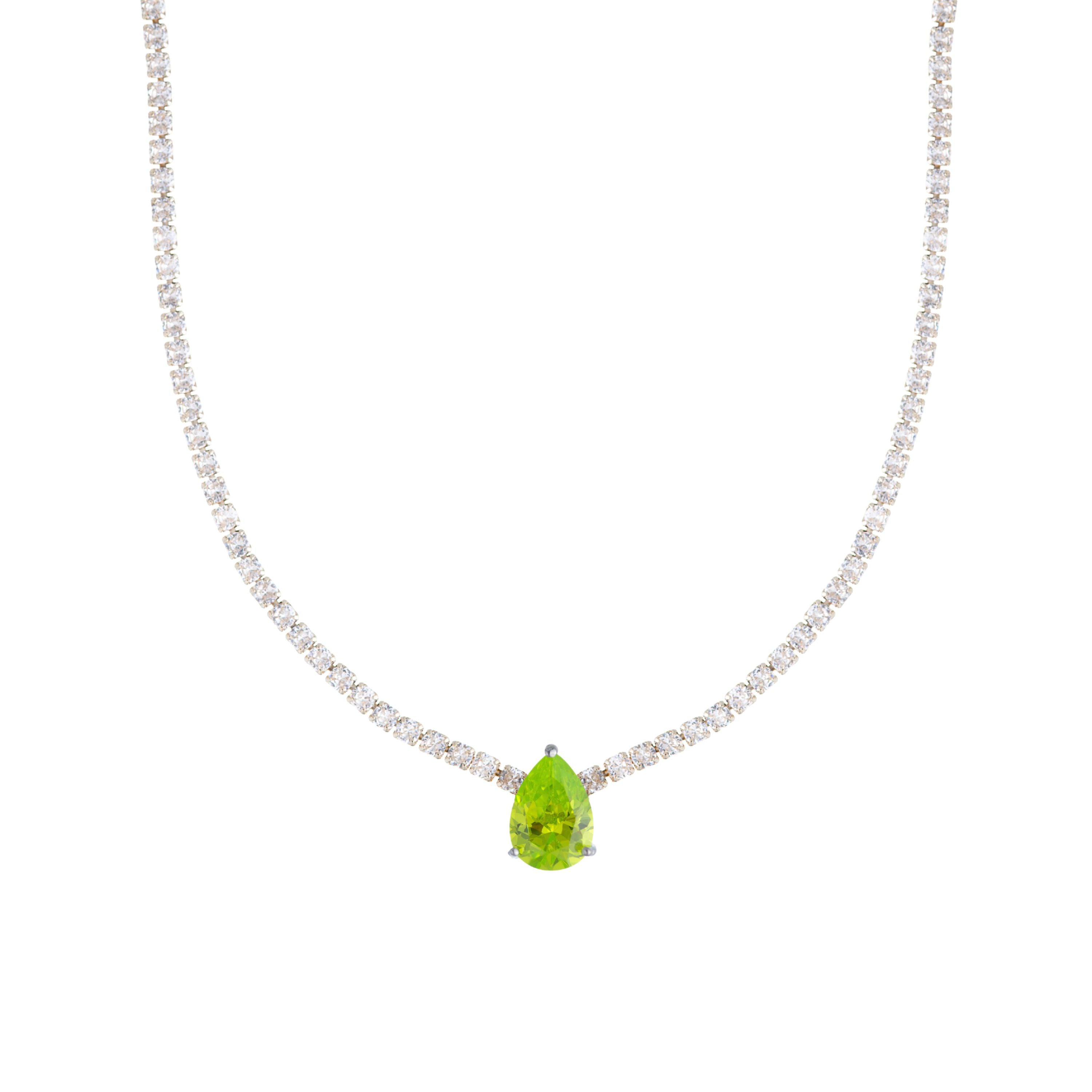 Colar Riviera Gota Apple Green