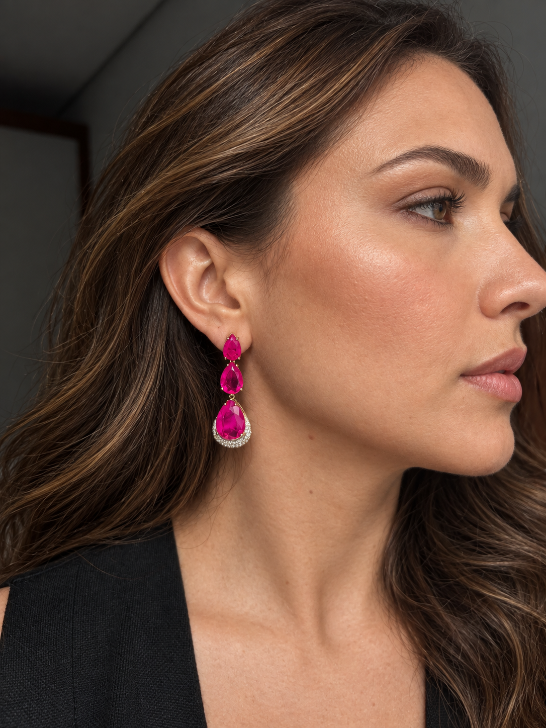 Brinco Lelis Pink