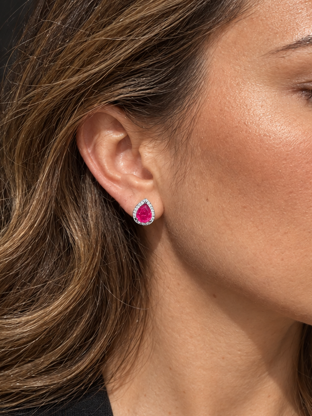 Brinco Gota Pink