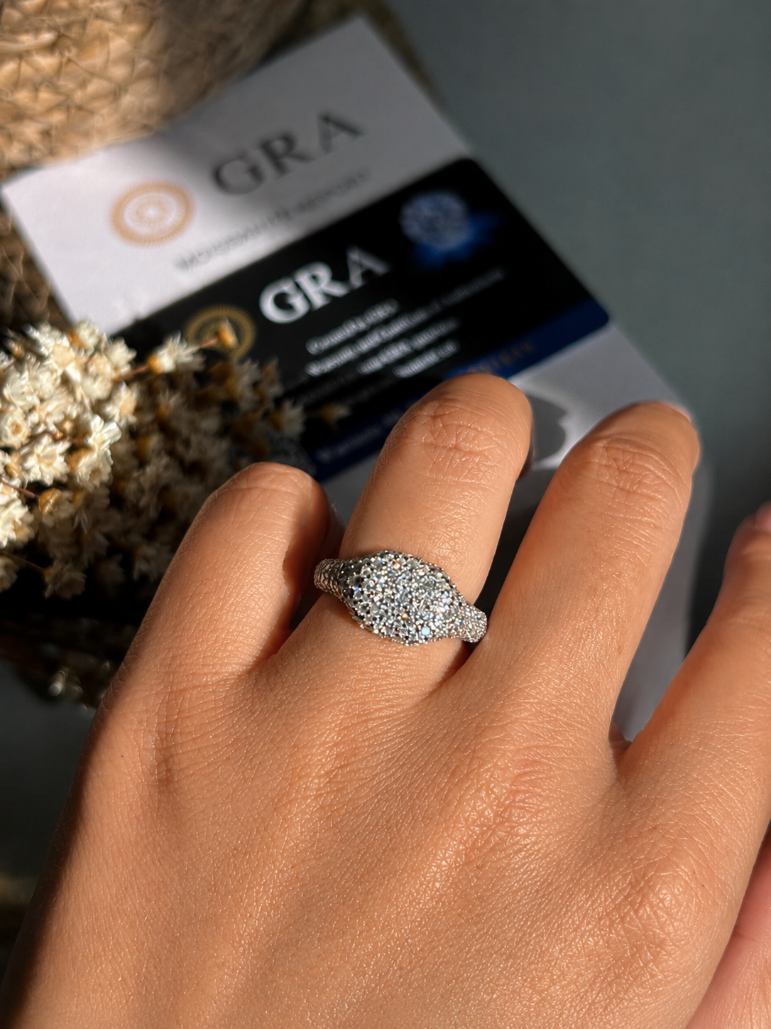 Anel Square Moissanite