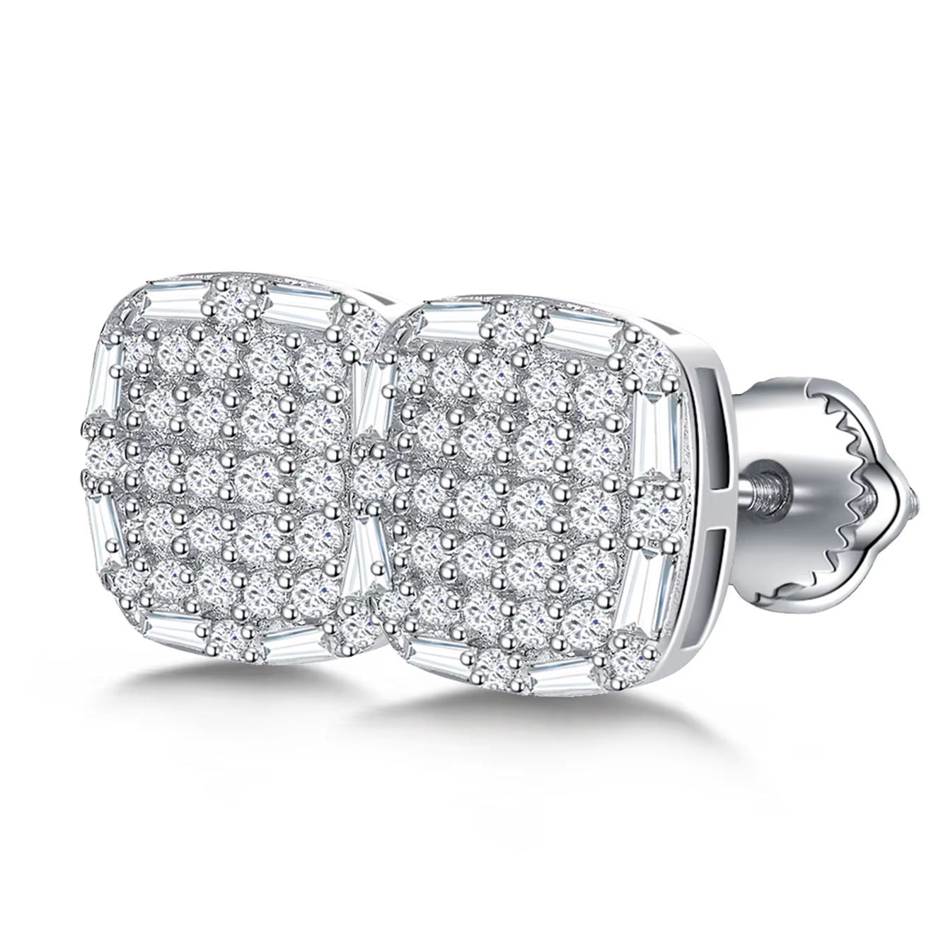 Brinco Square Baguete Moissanite 0,63CT