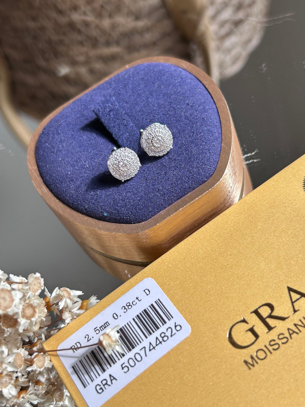 Brinco Pizza Moissanite 0,38CT