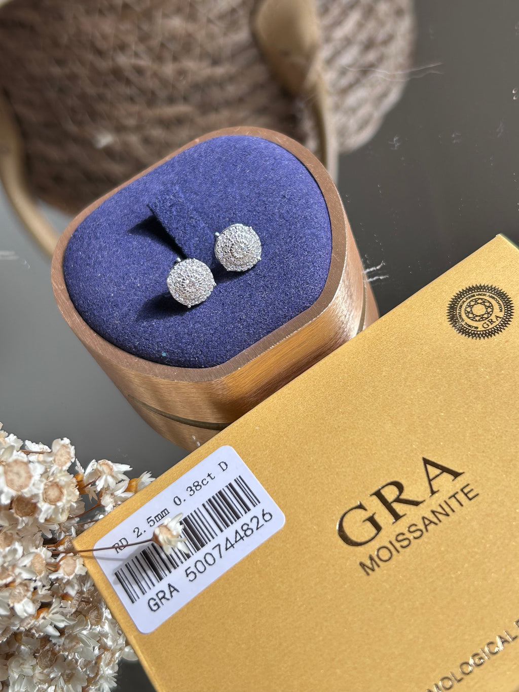 Brinco Pizza Moissanite 0,38CT