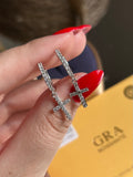 Brinco Agola Pingente Cruz Moissanite 0,57ct