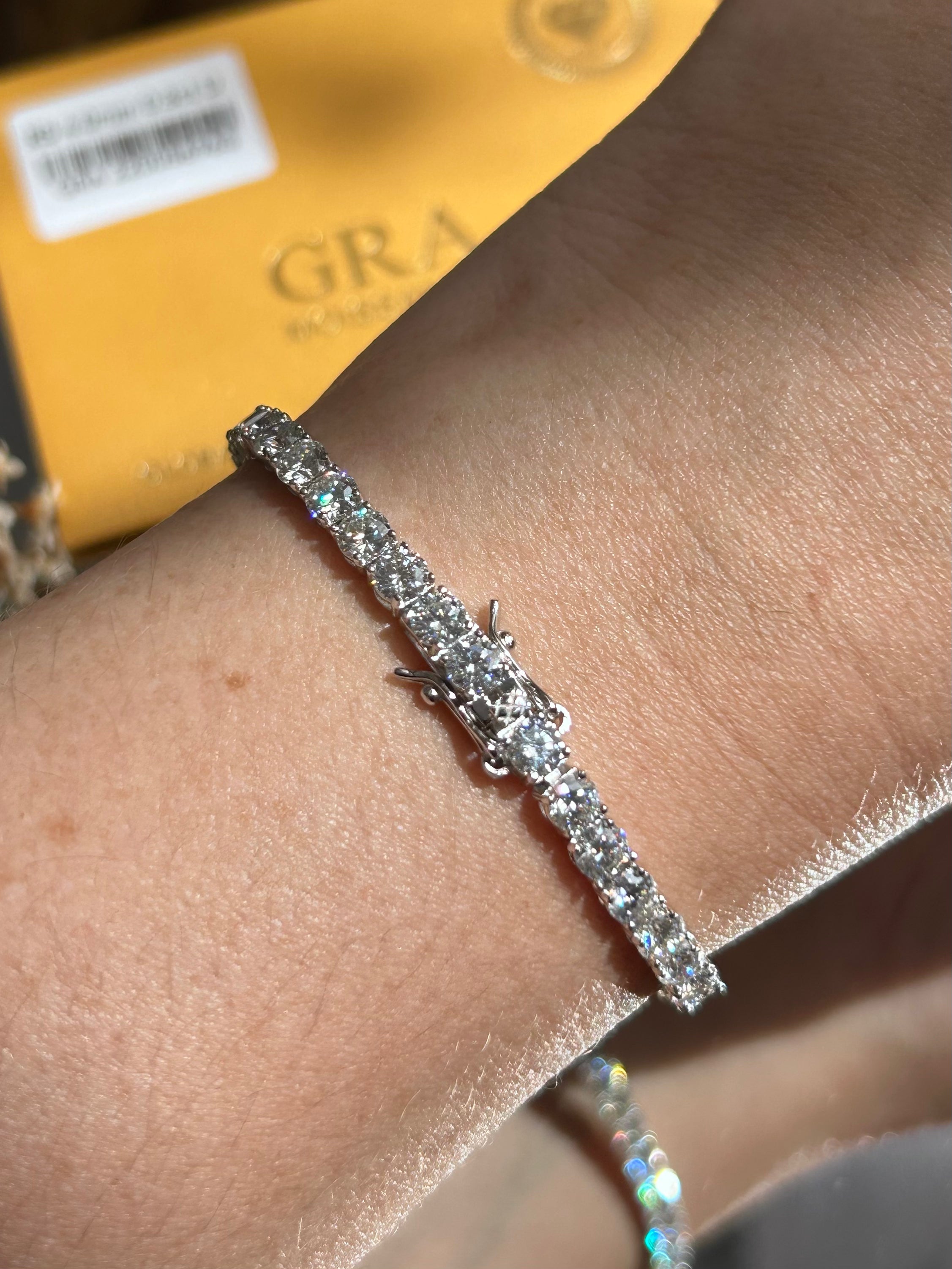 Pulseira Riviera Moissanite 4.0 mm 0,3CT 17,5cm (30 pontos)