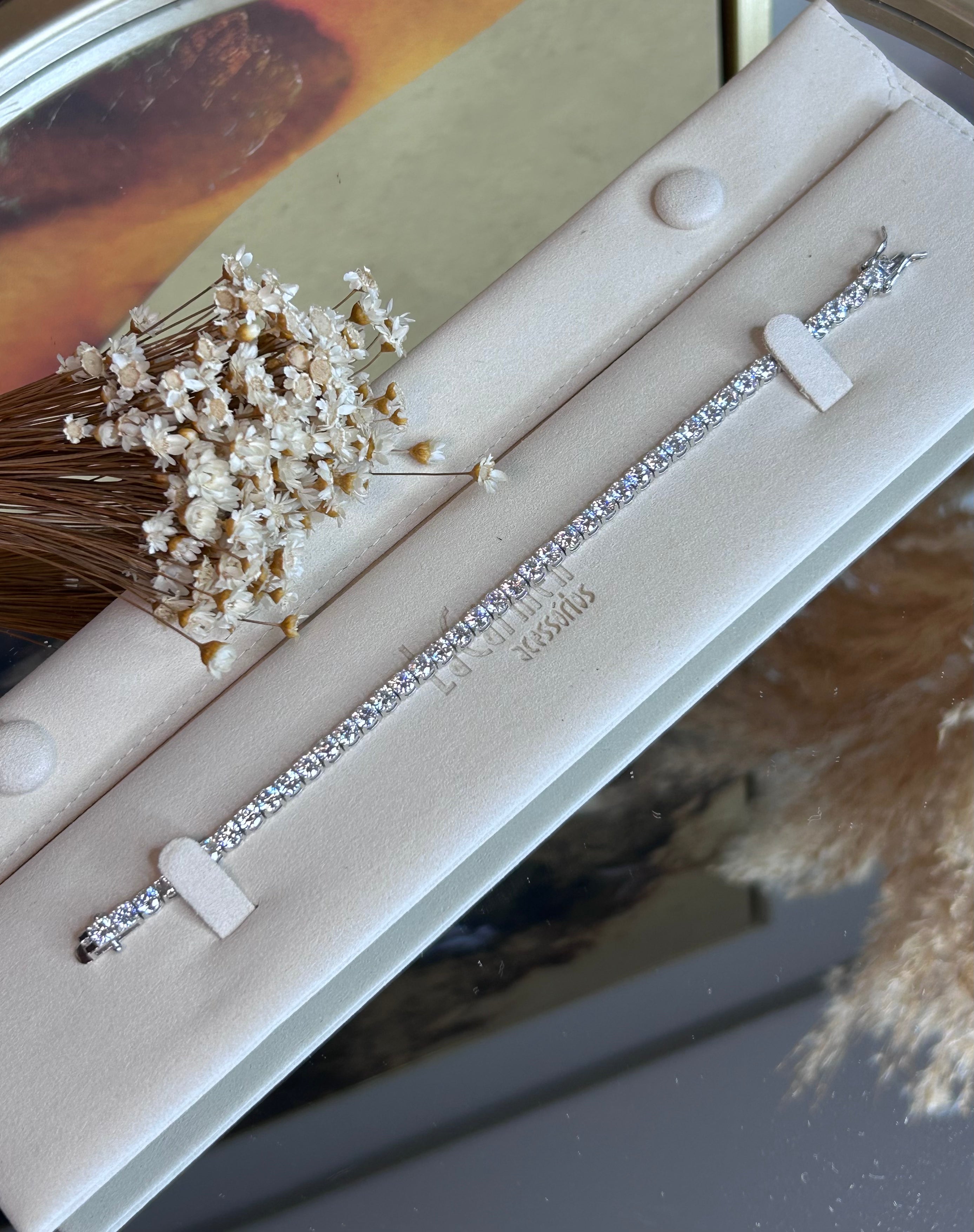 Pulseira Riviera Moissanite 4.0 mm 0,3CT 17,5cm (30 pontos)