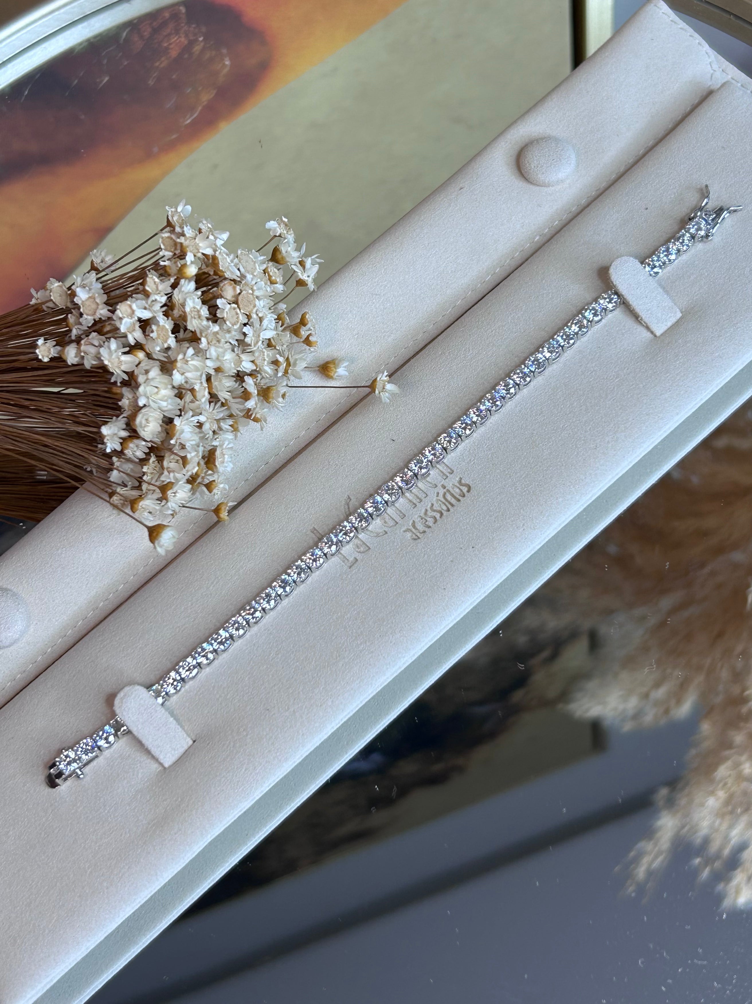 Pulseira Riviera Moissanite 4.0 mm 0,3CT 17,5cm (30 pontos)