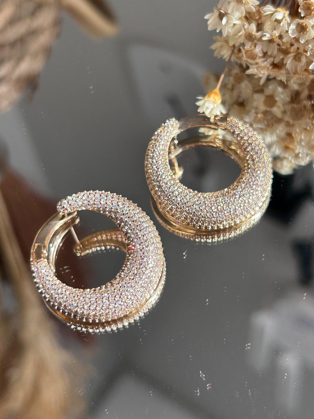 Brinco Argola Frontal Dourada