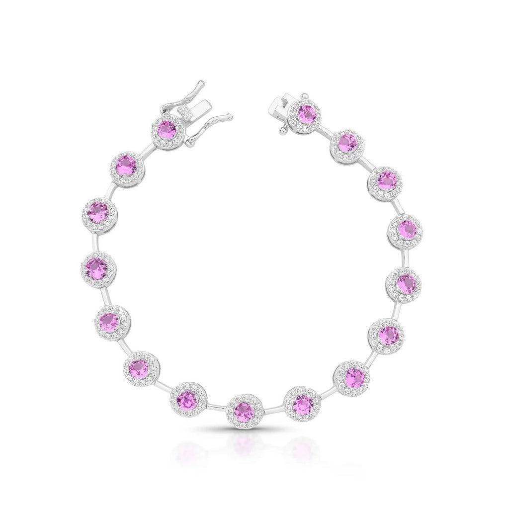 Pulseira Riviera Redonda Rosa Claro