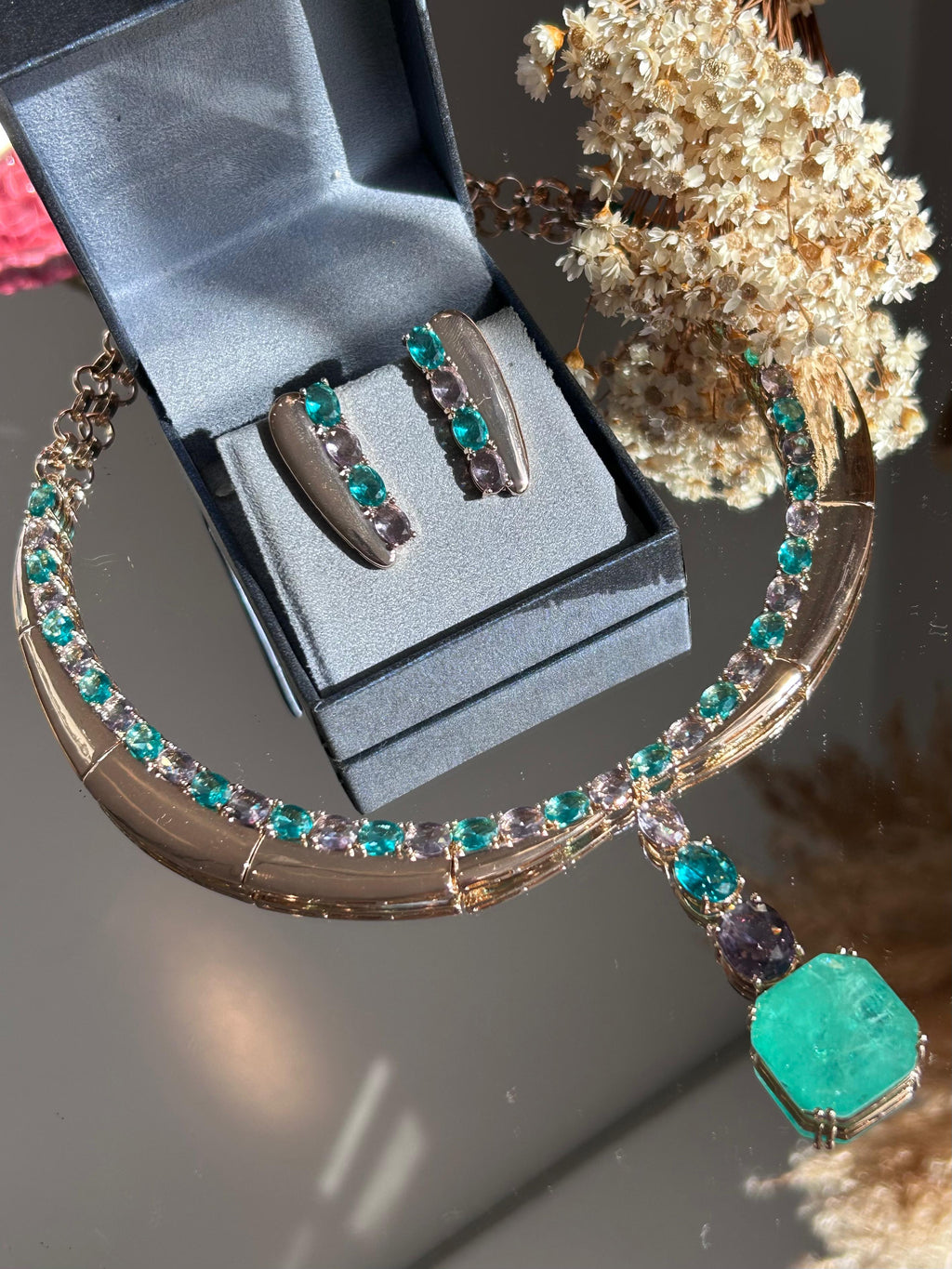 Conjunto Brinco e Colar Verônica