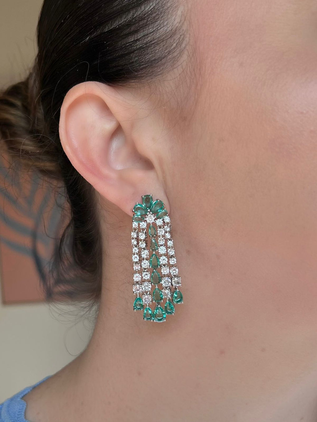 Brinco Franjas Turmalina