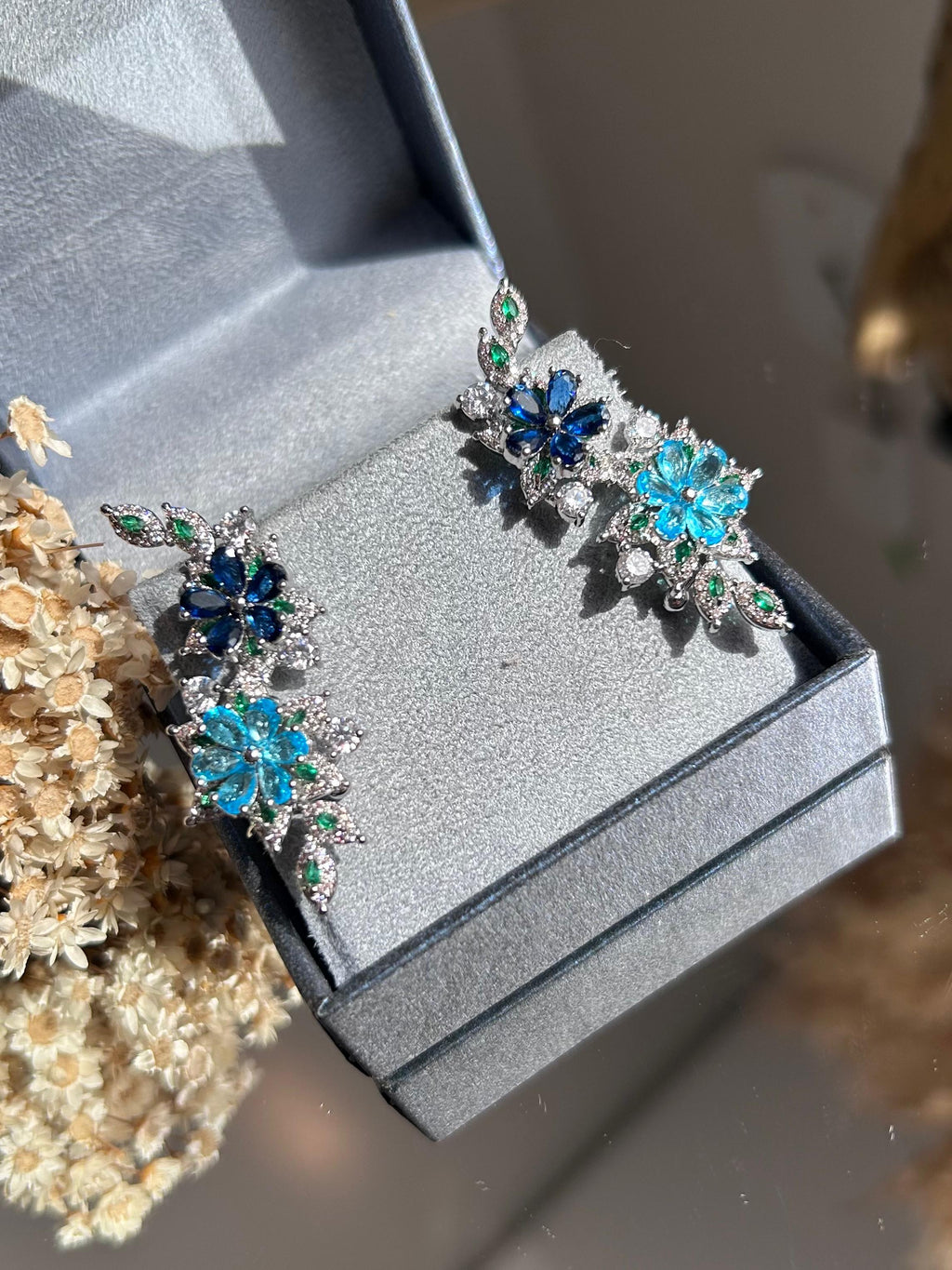 Brinco EarCuff Jardim Azul