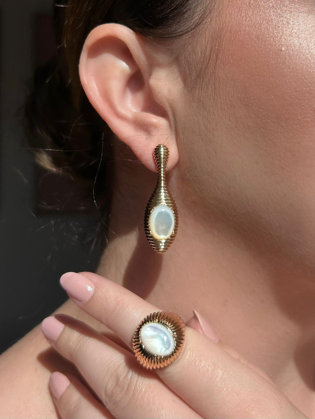 Conjunto Brinco e Anel Viviane