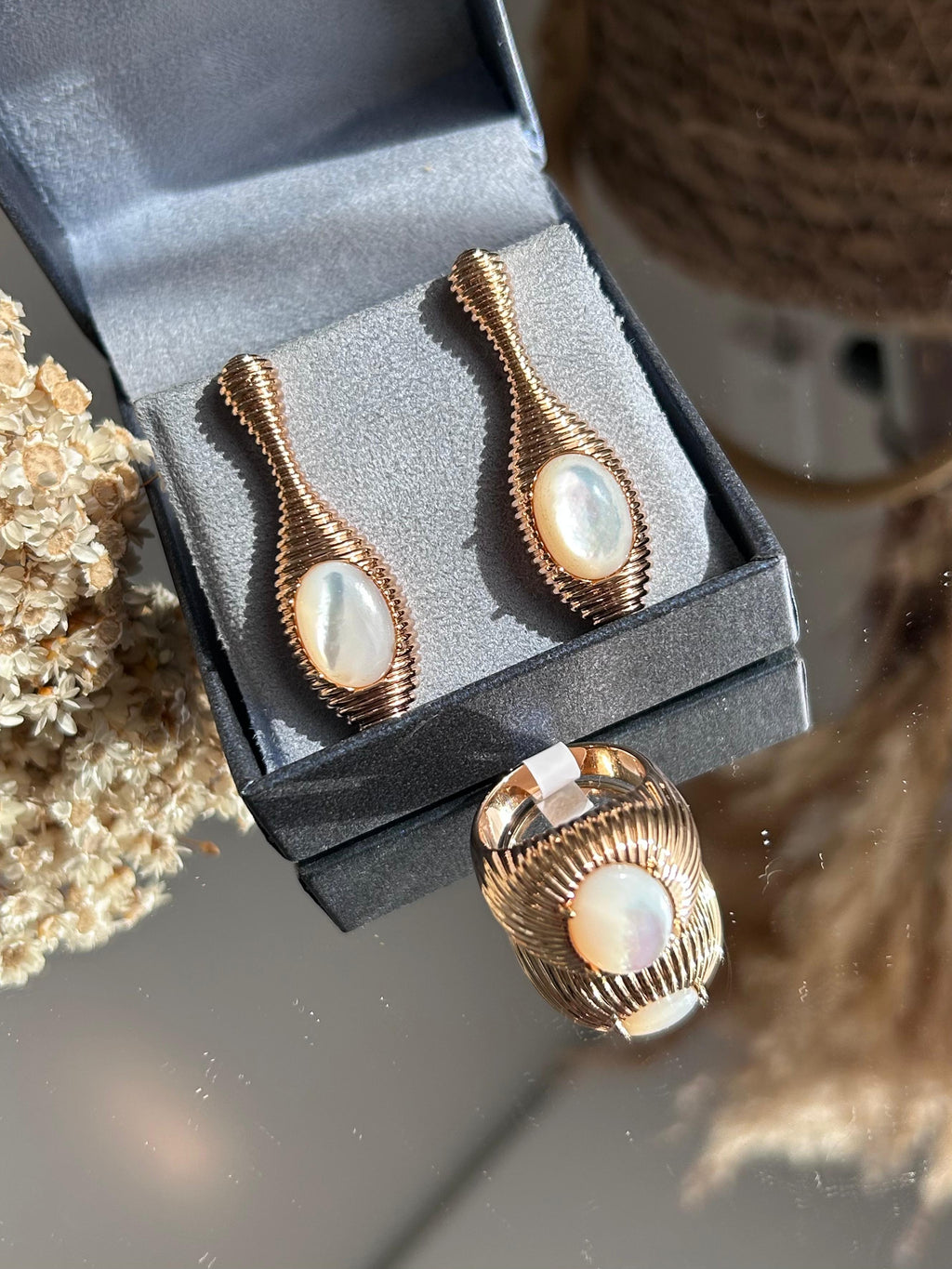 Conjunto Brinco e Anel Viviane