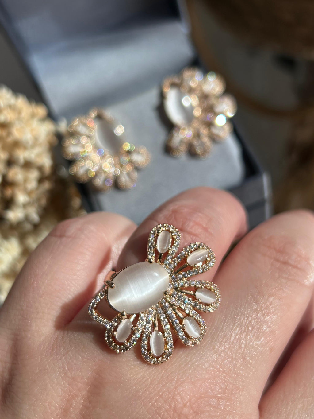 Conjunto Brinco e Anel Leilah