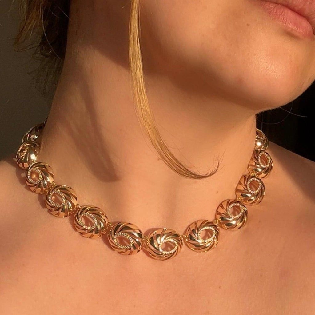 Colar Formas Ovais Vazados