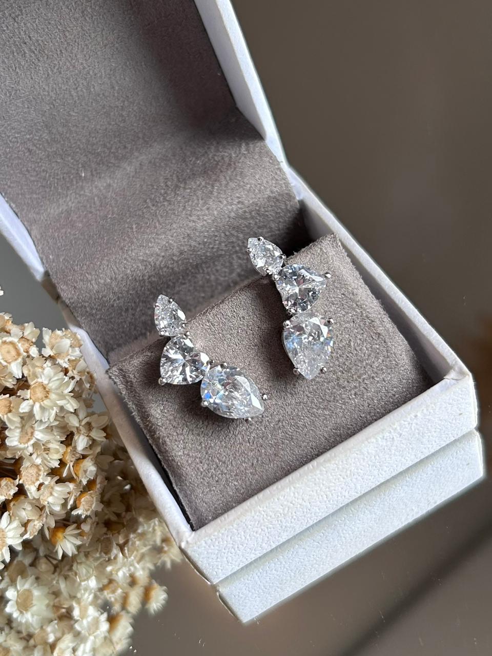 Brinco EarCuff 3 Pedras