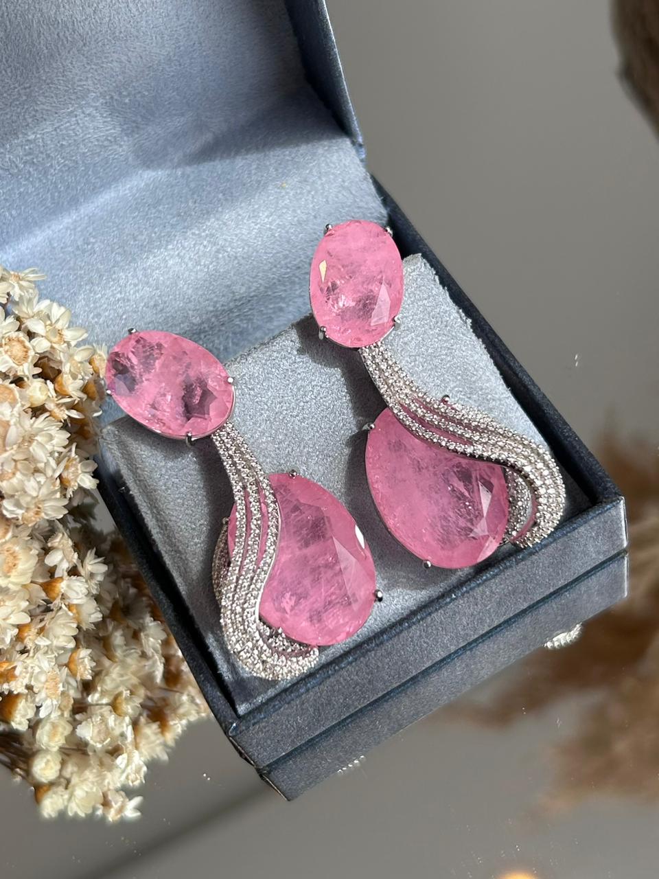 Brinco Helena Rosa Claro