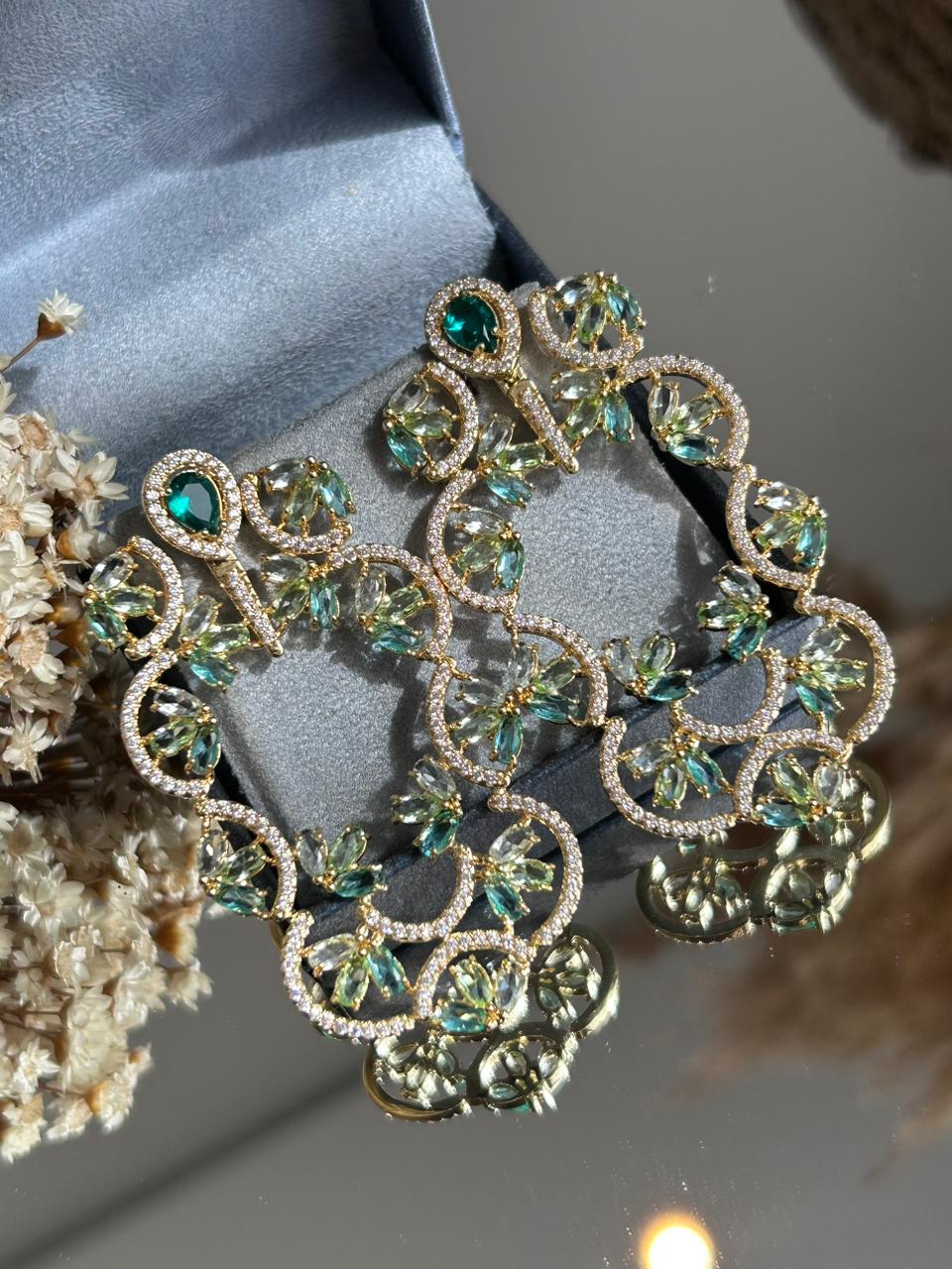 Conjunto Brinco e Anel Leona